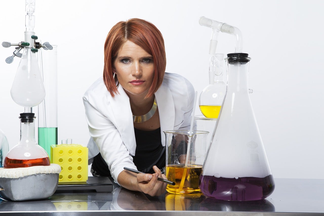laboratory, lab, flask